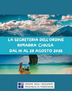 CHIUSURA SEGRETERIA
