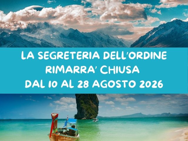 CHIUSURA SEGRETERIA